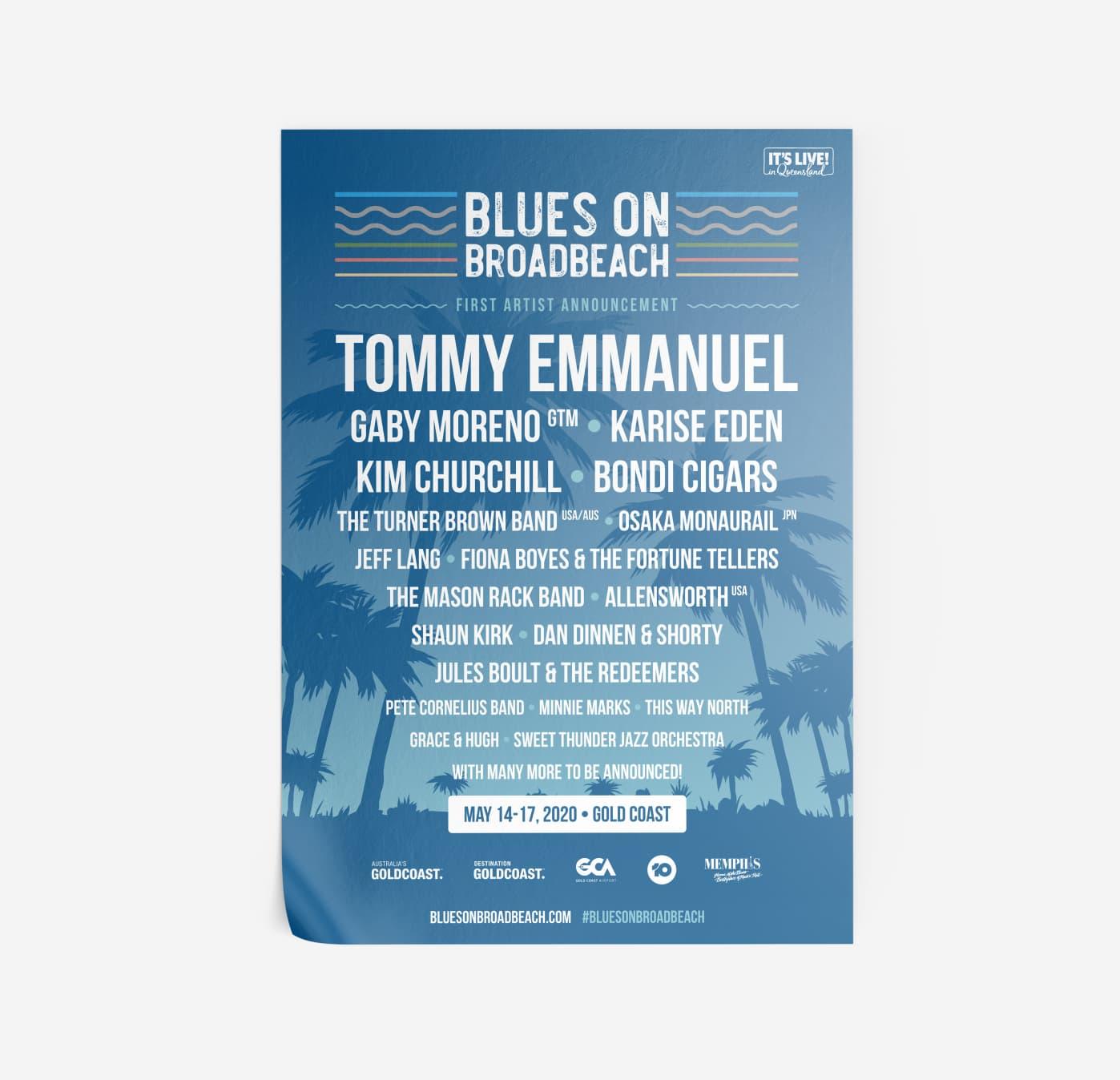 Blues on Broadbeach 2020 artist lineup