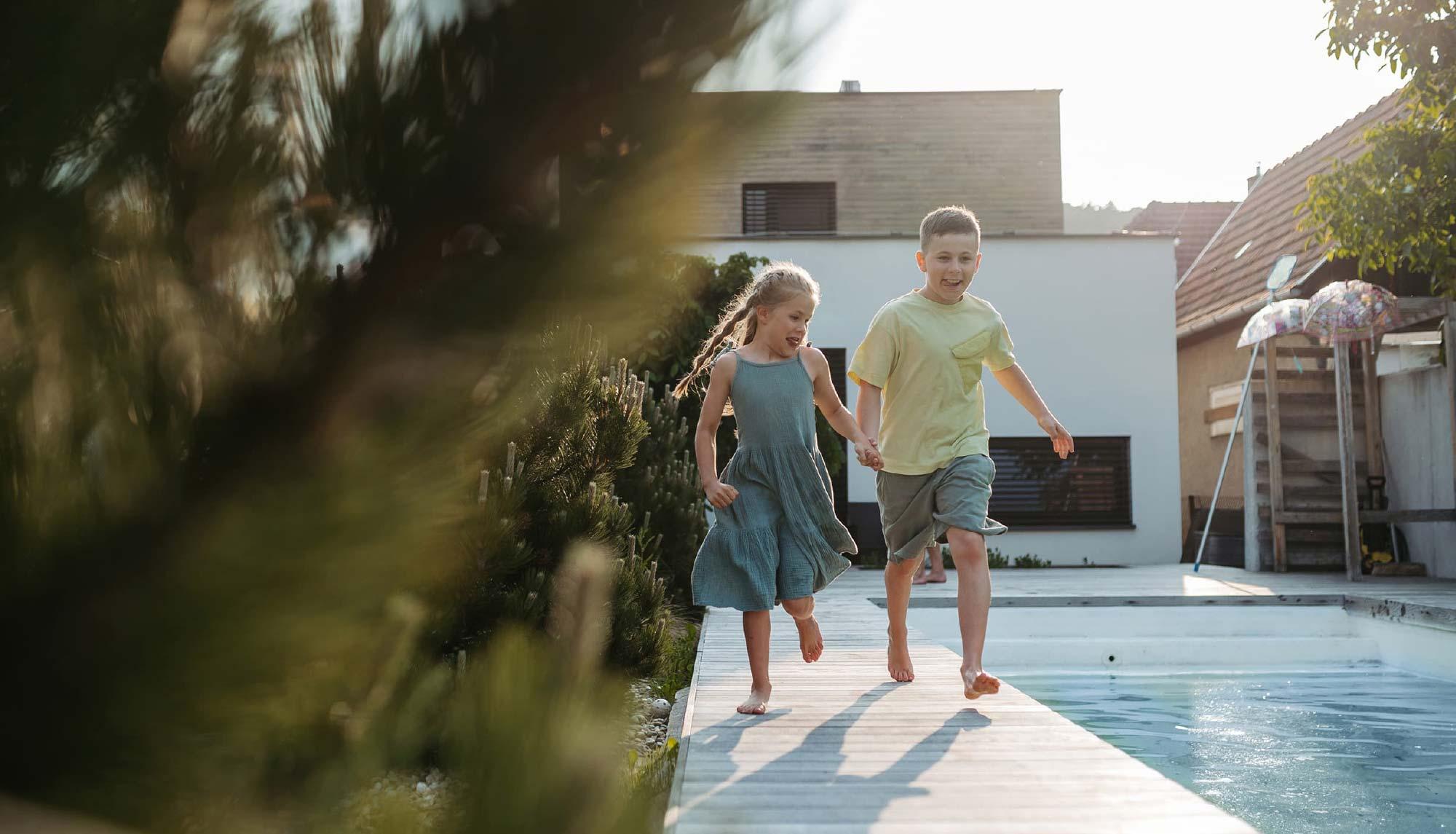 Wattle court home children playing
