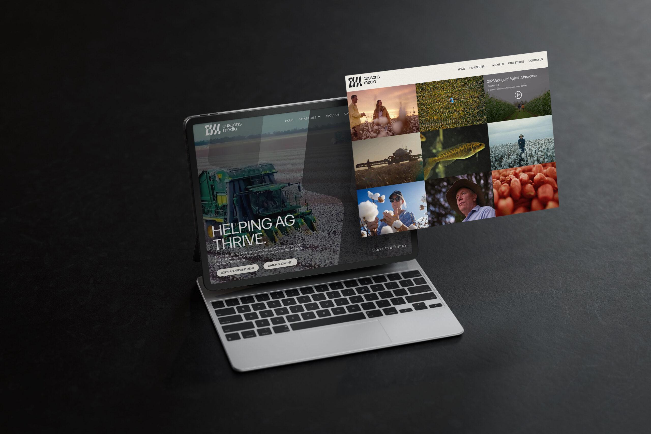 Cussons Media Website Mockup